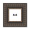 Square Museum Brown Picture Frame - UV Acrylic, Foam Board Backing, Hanging Hardware